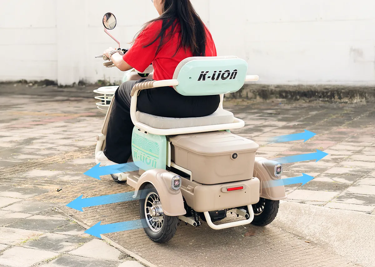 K1 ฐานล้อกว้าง ลดความโคลง เพิ่มความมั่นใจในการขับขี่